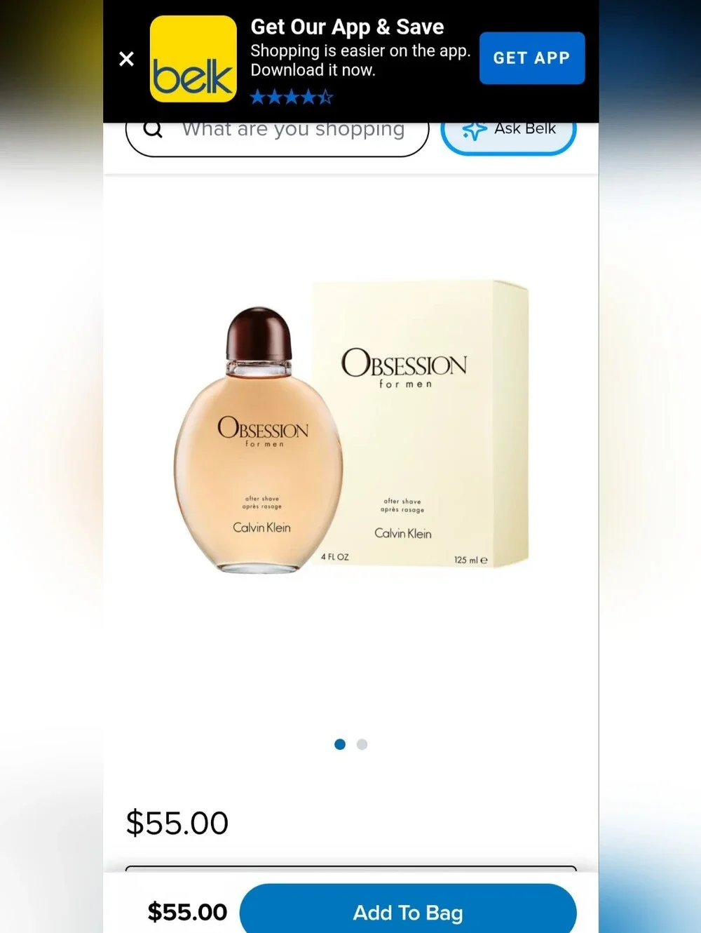 NEW Obsession For Men After Shave